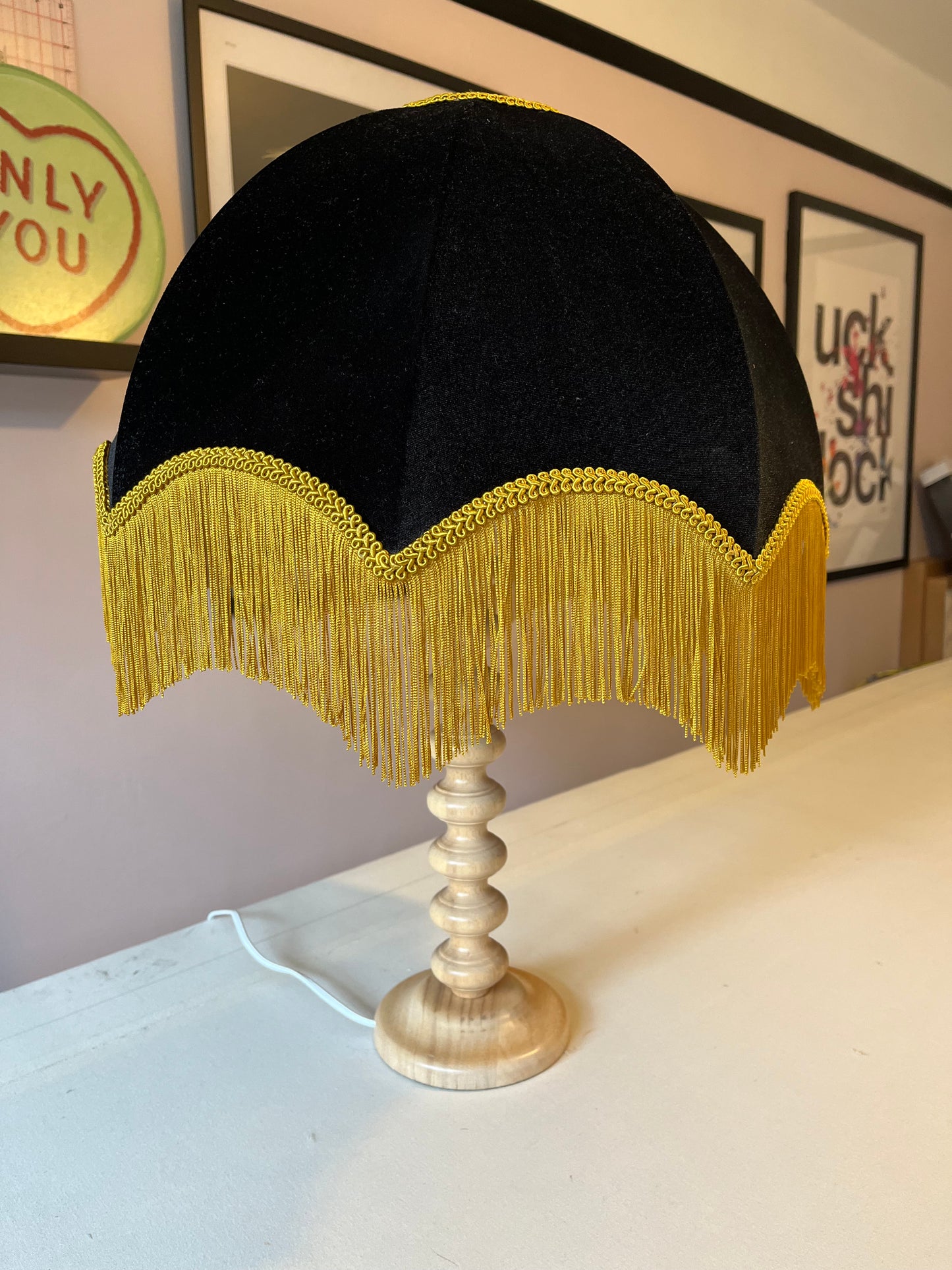 The Black & Gold Velvet Parachute